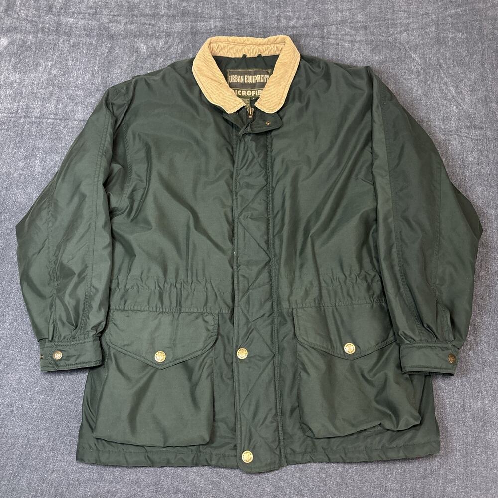 Vintage Urban Equipment Country Coat Chore Jacket Mens Large Corduroy Collar 90s